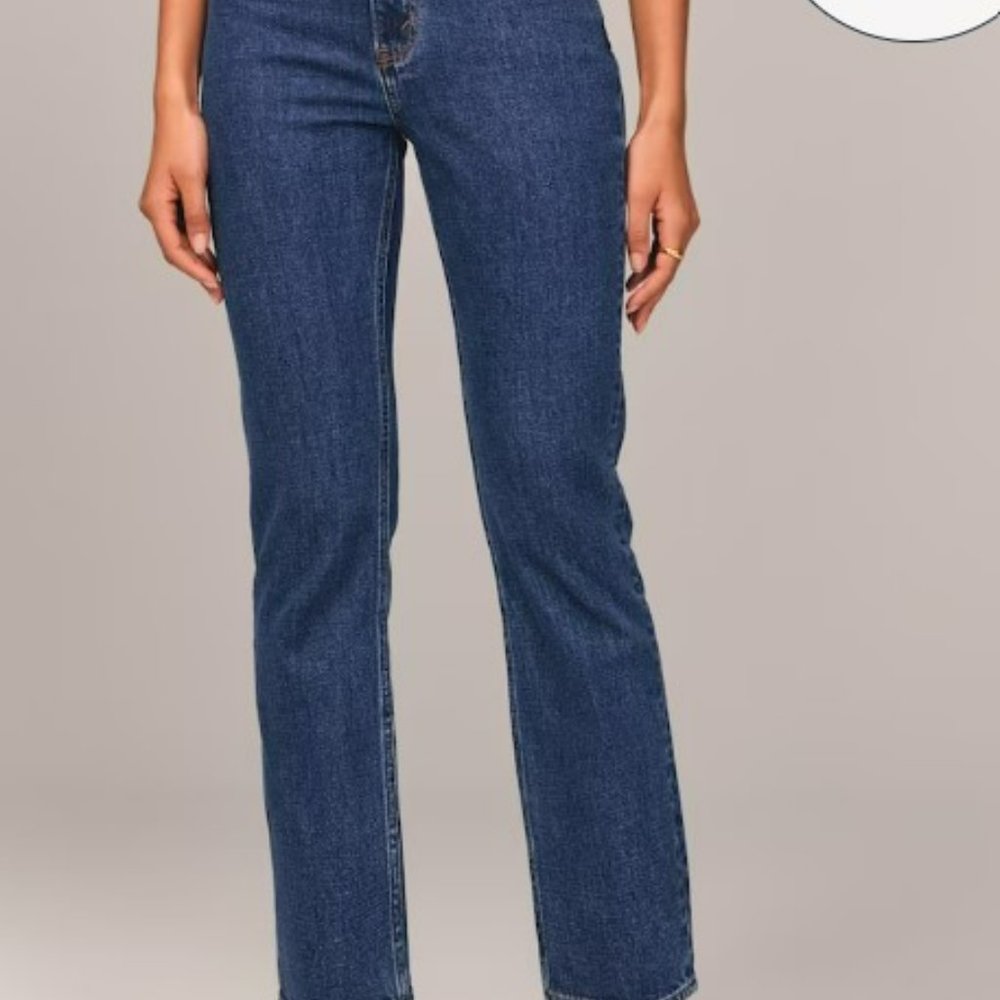Abercrombie & Fitch The Ankle straight Ultra high rise Jean, Size 6R